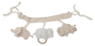 Produktbild von Jollein Kinderwagenkette Elephant Tales Elefanten Stofffiguren Spielzeug für Unterwegs Handwaschbar 30 cm