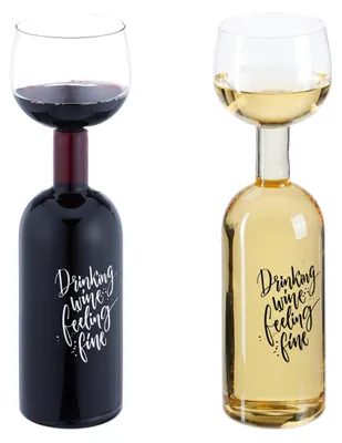 Weinglas XL mit Spruch, 750 ml, transparent