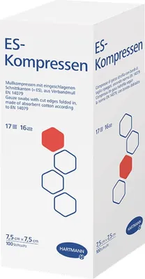 Immagine prodotto di ES Compresse 7,5x7,5 cm non sterili a 16 pieghe (100 pz.)