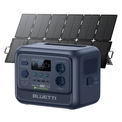 Productafbeelding van Solargenerator BLUETTI Elite 100 V2 + 500W zonnepanelen, draagbare energieopslag van 1024 Wh voor kamperen, noodsituaties en noodstroomvoorziening