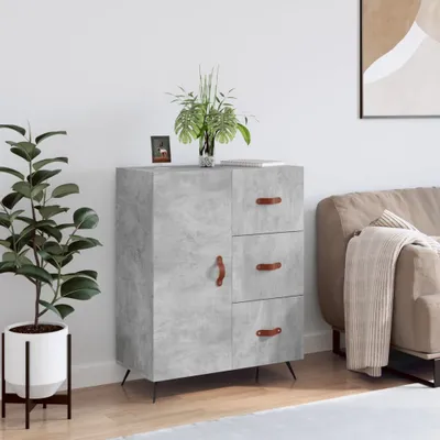 Produktbild von vidaXL Sideboard Betongrau 69,5x34x90 cm Holzwerkstoff