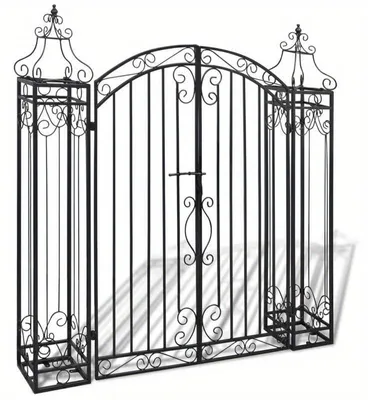 Imagen del producto de Puerta y portón de forja para exteriores - 112x20,5x134 cm - Diseño