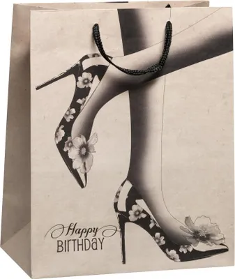 Produktbild von Duni Geschenktüte Happy Birthday Twosome 32 cm