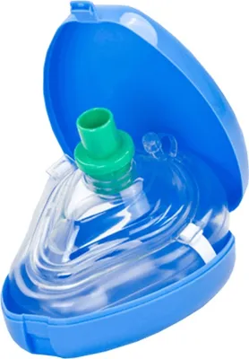 Immagine prodotto di Maschera respiratoria tascabile HERZmed blu