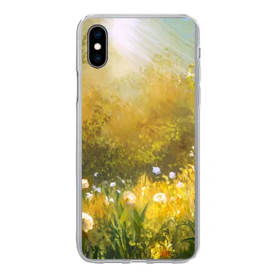 Produktbild von MuchoWow® Handyhülle Schutzhülle Hülle für iPhone Xs Blumen - Sommer - Aquarell Silikon Softcase Handy Hülle - Handytasche