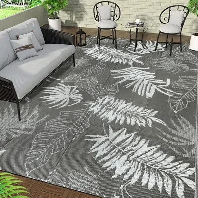 Immagine prodotto di Tappeti da esterno - Tappeti per esterni - Tappeti da giardino - Pieghevoli - Resistenti ai raggi UV - Impermeabili - Stuoie da esterno
