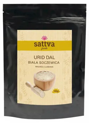 SOCZEWICA BIAŁA ŁUSKANA URID DAL 500 g - SATTVA (FOODS)