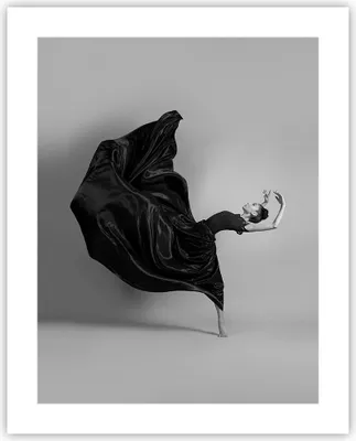Produktbild von Poster - Poster ohne Rahmen - Tanz Schwarz Kleid - 40x50 cm - Wand Bild - Wanddeko - Wandbilder - Kunstposter - Wandposter - Bilder - Kunstdruck - Wanddekoration - Wandbild - P2XPA40x50-4869