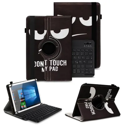 Produktbild von Schutzhülle für Telekom T Tablet /2 Bluetooth Tasche 360 Drehbar QWERTZ TastaturFarben:Motiv 5