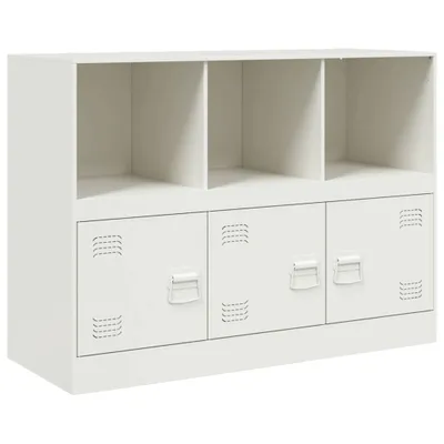 Image de Buffet blanc 99x39x73 cm acier