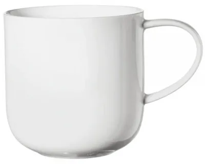 Zdjęcie produktu dla ASA Henkelbecher, weiß d. 9,2 cm, h. 9,5 cm, 0,4 l.