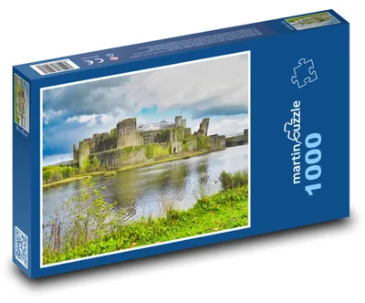 Produktbild von Puzzle 1000 Burg Caerphilly in Wales - martinpuzzle