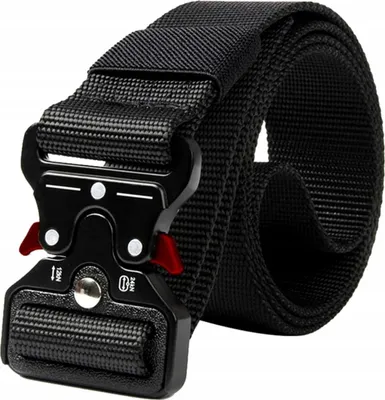 Immagine prodotto di Cintura militare tattica SURVIVAL Unisex, nera, polipropilene nylon, 125 cm