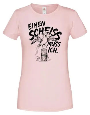 Produktbild von PAULGOS Damen T-Shirt "Einen Scheiss muss ich"