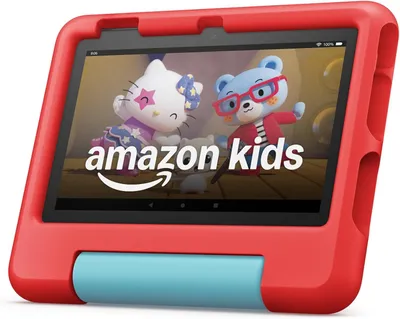 Zdjęcie produktu dla Amazon Fire 7" – tablet dla dzieci, 16 GB, kontrola rodzicielska, (model 2023) – czerwony