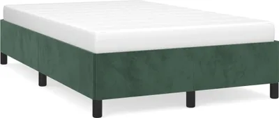 Obrázek produktu pro Rám postele bez matrace tmavě zelená 120 x 200 cm samet