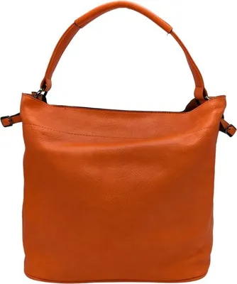 Produktbild von Eleganci Handtasche Orange mit herausnehmbarem Innenbeutel, PolyurethanKunstleder, 28cm x 35cm x 17cm, modisch und praktisch