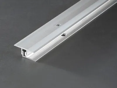Produktbild von PROLINE Silber Universal Übergangsprofil, Aluminium Bodenprofil, Schraubbares System Höhenverstellbar, Für Laminat Parkett Fliesen, Einfache Verlegung, Eloxiert