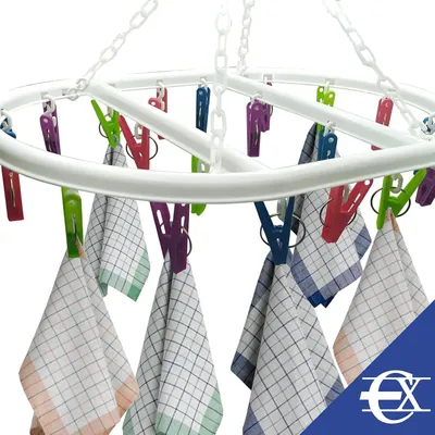 Produktbild von Wäscheständer | Kleiner Wäscheständer für Unterwäsche und kleinere Kleidungsstücke | Sockentrockner mit Haken | Weiß