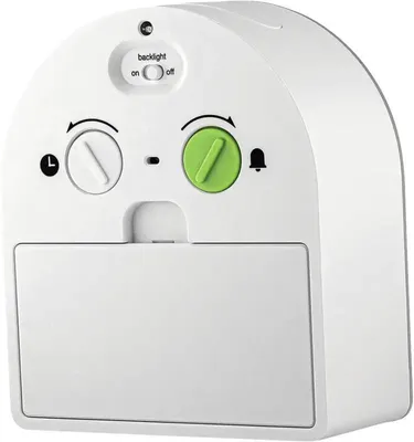 Image de BRAUN BC22 W Réveil à quartz blanc