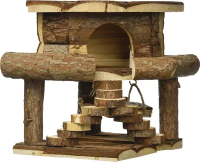 Productafbeelding van Living Haus Ida 19 x 20 x 19 cm - Houten Vogelhuisje