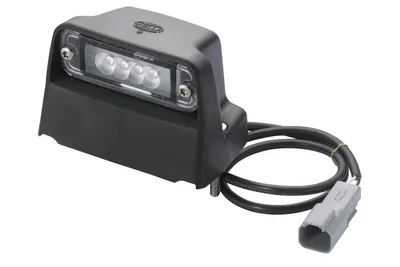 Productafbeelding van Kentekenverlichting, buiten, 24V LED, helder glas, HELLA, geschikt voor AEBI