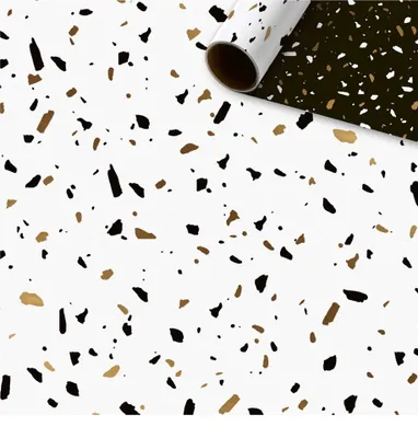 Obrázek produktu pro STEWO 2528648080 Geschenkpapier "Terrazzo" 70 x 150 cm gold