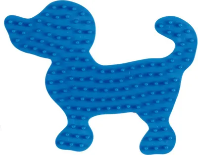 Produktbild von Hama® Bügelperlen Midi - Stiftplatte Hund klein blau