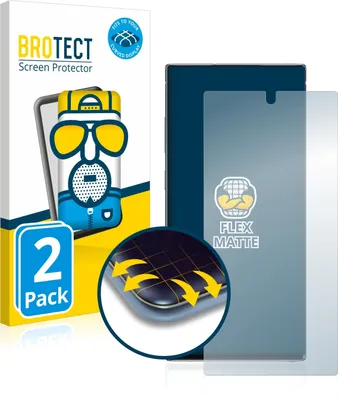 Produktbild von 2x BROTECT Fullscreen Schutzfolie für Samsung Galaxy Note 10 Plus / 5G Displayschutz Folie Fullcover Matt Entspiegelungsfolie