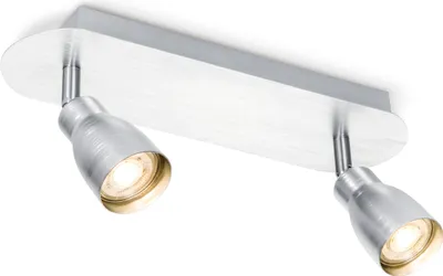 Produktbild von Home Sweet Home LED-Aufbaustrahler Alba 2L - dimmbar - gebürsteter Stahl