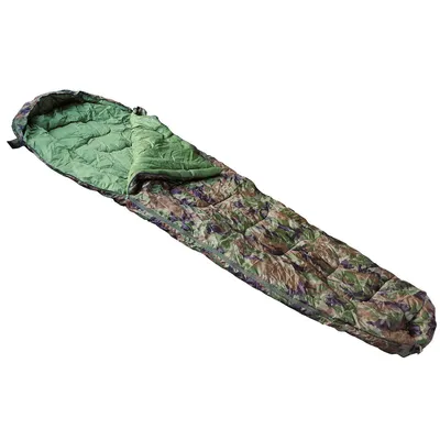 Image de Sac de couchage momie 2 couches, woodland
