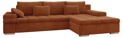 Produktbild von MIRJAN24 Ecksofa Bangkok, Stilvoll L-Form Sofa mit Schlaffunktion und Bettkasten, Wohnlandschaft (Seite: Rechts, Flow 09)