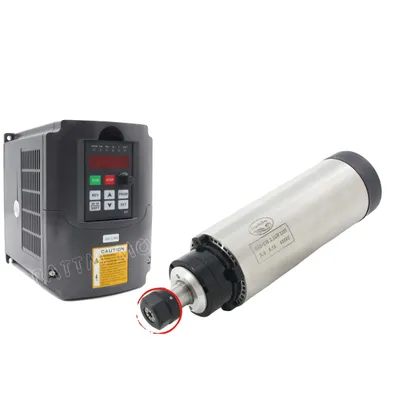 Produktbild von 2,2 kW luftgekühlte Spindel, Hochgeschwindigkeit 24000 U/min, ER20 Spannzange, Mit HY VFD