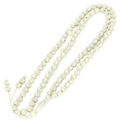 Obrázek produktu pro Muslim Rosary Beads Islamic Worship Prayer Tool 99 Grains Resin Gilding Religious ArticleBeige