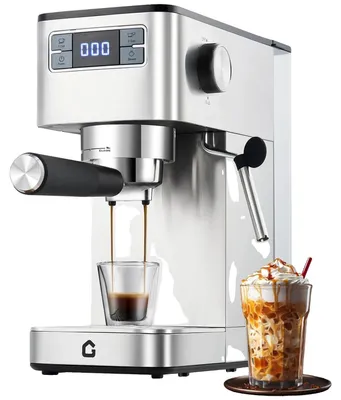 Obrázok produktu pre Espressovač, integrovaný napeník mlieka, digitálny displej, EÚ