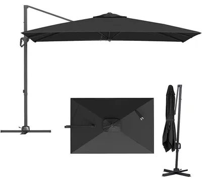 Obrázek produktu pro Zahradní slunečník s klikou NP13292GR, 300 x 200 cm, antracit