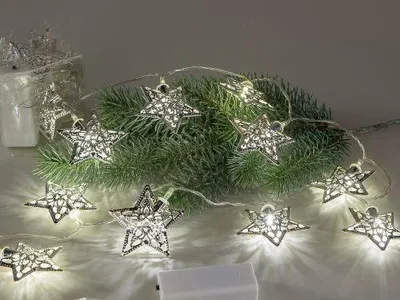 Immagine prodotto di formano, luci fiabesche a LED, 10 stelle in metallo, 120 cm