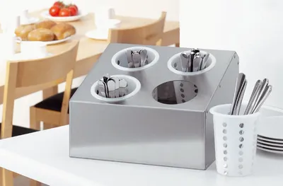 Produktbild von 1x Besteckbehälter inkl. 4 Köcher Besteck, Besteckset