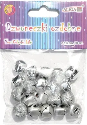 Immagine prodotto di Campane d'argento 1,5 cm - 20 pezzi