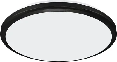 Produktbild von Außenlampe LED IP54 D: 26,5 cm Schwarz Weiß rund 4200 K neutralweißes Licht 1980 lm Deckenlampe außen