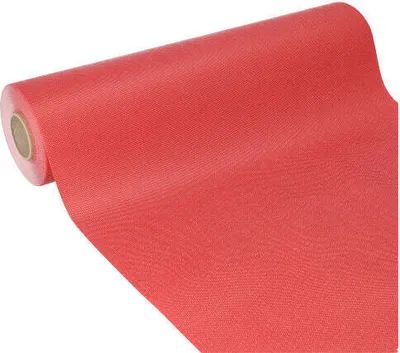 Produktbild von Tischläufer Soft Selection Plus PP-Vlies Rot – 24?m ×?40?cm, textilähnlich & robust