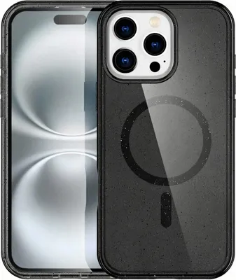 Produktbild von imoshion Sparkle Back Cover mit MagSafe iPhone 16 Pro Max - Glitter Schwarz