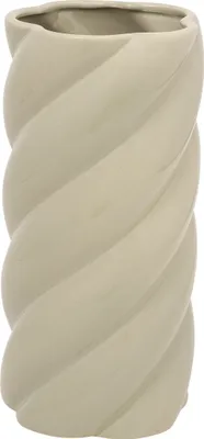 Image de Gedrehte vase "coby" keramik hellgrün h25,5cm  - Atmosphera créateur d'intérieur