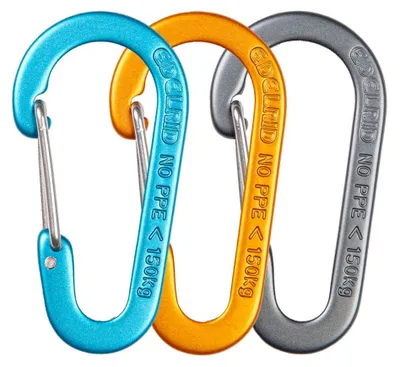 Produktbild von Edelrid Micro 3 Karabiner (VPE 3 Stück) - kompakt und leicht, Farbe:900 assorted colours