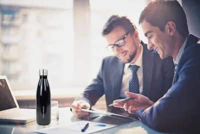 Productafbeelding van YOKO DESIGN thermosfles, 260 ml, zilverkleurig, glanzend