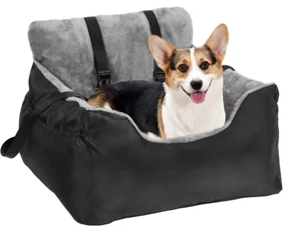 Image de Coussin pour chien pour la voiture, double face, ceinture de sécurité réglable, 55 x 50 x 35 cm