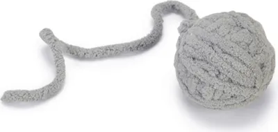 Produktbild von Beeztees Kitten Ball + Kabel Isar - Katzenspielzeug - Wolle - Grau -