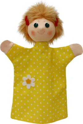 Obrázok produktu pre Maňuška na ruku Mařenka 28 cm žltá, 22895B