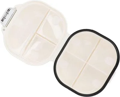 Image de Boîte à médicaments hebdomadaire, 7 compartiments, portable, petite