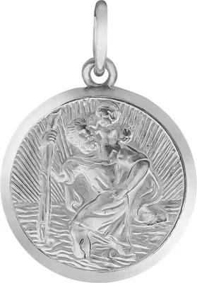 Produktbild von V Anhänger 925/- Sterling Silber rhodiniert Christophorus